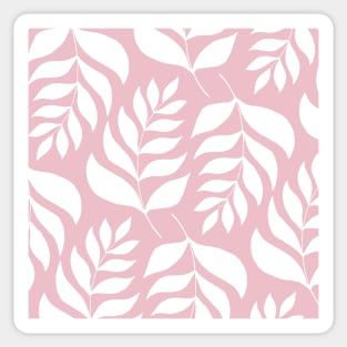 Simple branches pattern - pink Sticker